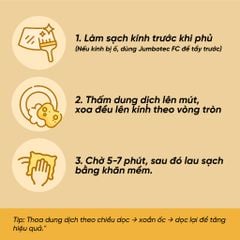 Phủ Nano Kính Ô Tô Jumbotec NC – Chống Bám Nước, Bụi Bẩn, Cải Thiện Tầm Nhìn