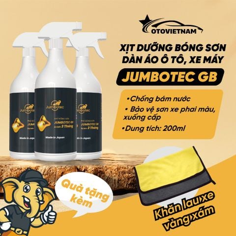 [Hàng Nhật] Chai Xịt Phủ Bóng Sơn Ô Tô, Xe Máy Jumbotec GB – Chống Bám Nước, Bảo Vệ Sơn Xe
