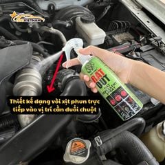 Xịt Đuổi Chuột Ấn Độ Winzet Rat Out 200ML - Chống Chuột Ô Tô Cao Cấp, An Toàn Cho Người & Vật Nuôi