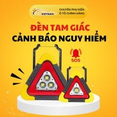 Đèn LED Cảnh Báo Nguy Hiểm Đa Năng Hình Tam Giác – Tích Hợp Pin Sạc Dự Phòng, Cảnh Báo & Chiếu Sáng Khẩn Cấp