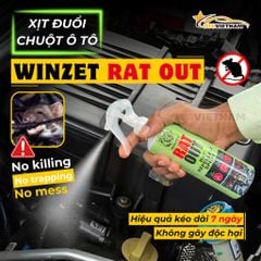 Xịt Đuổi Chuột Ấn Độ Winzet Rat Out 200ML - Chống Chuột Ô Tô Cao Cấp, An Toàn Cho Người & Vật Nuôi