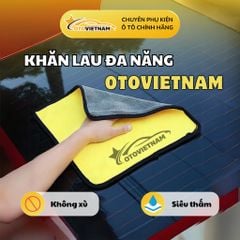 Khăn Lau Xe Microfiber 3M Cao Cấp – 2 Mặt Vàng Xám, Siêu Thấm, Không Xù Lông, Chuyên Dụng Ô Tô
