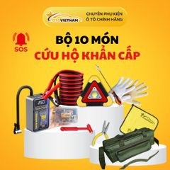 Bộ Dụng Cụ Cứu Hộ Khẩn Cấp Ô Tô 10 Món – An Tâm Lái Xe Mọi Tình Huống, Giải Quyết Sự Cố Nhanh Chóng