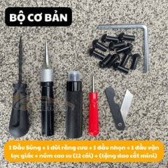 Bộ Nấm Vá Lốp Không Ruột JUMBOTEC - 10 Món Kèm Túi Da, Dùng Cho Ô Tô, Xe Máy, Không Cần Vá Trong