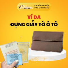 Ví Da Đựng Giấy Tờ Đăng Kiểm Xe - Da PU Cao Cấp