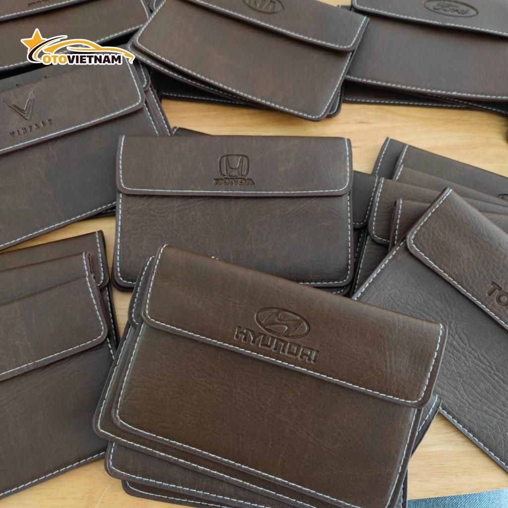 Ví Da Đựng Giấy Tờ Đăng Kiểm Xe - Da PU Cao Cấp