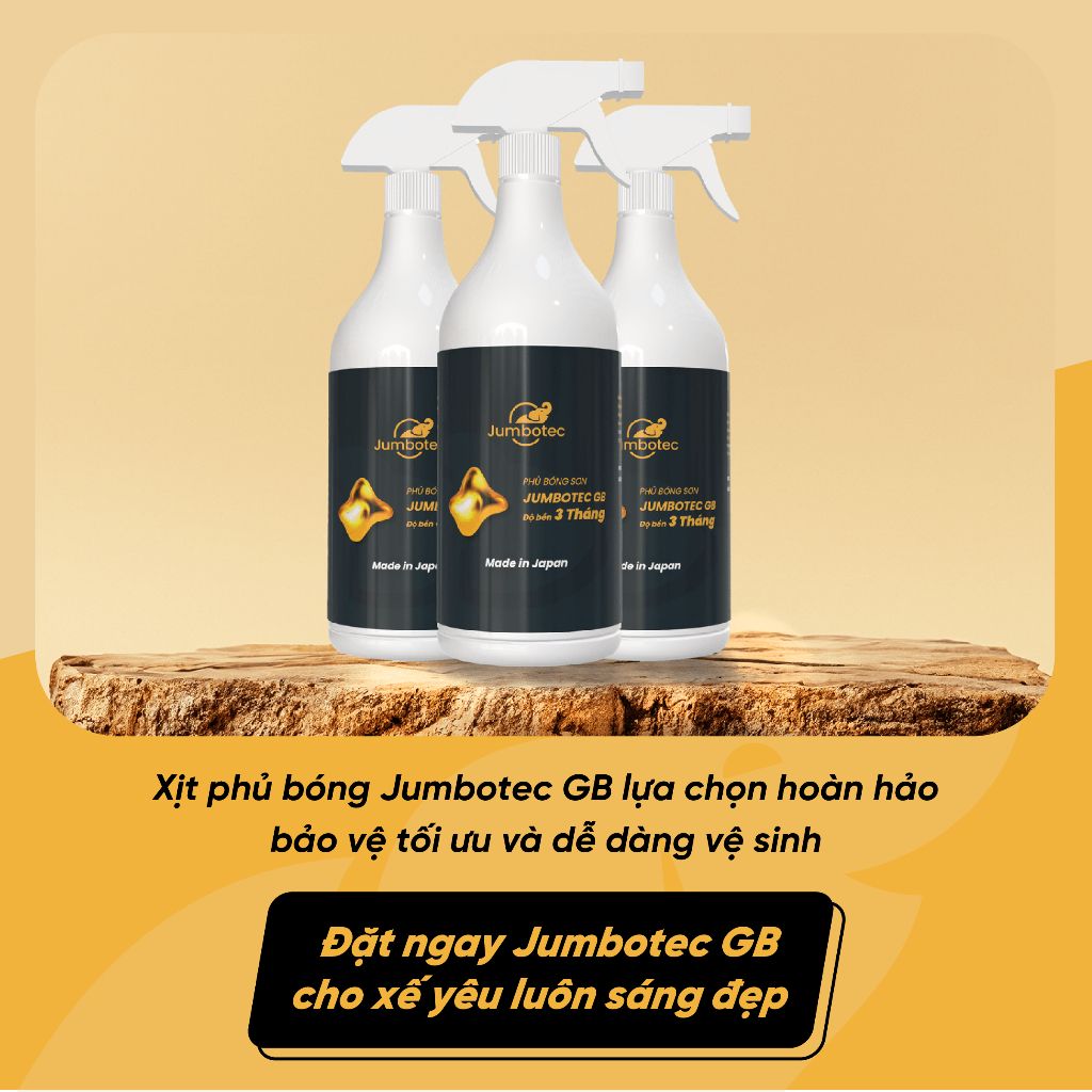 [Hàng Nhật] Chai Xịt Phủ Bóng Sơn Ô Tô, Xe Máy Jumbotec GB – Chống Bám Nước, Bảo Vệ Sơn Xe