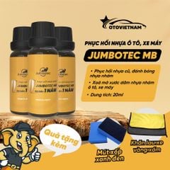[Hàng Nhật] Phục Hồi Nhựa Ô Tô, Xe Máy Jumbotec MB – Dưỡng Nhựa Đen Bạc Màu, Nhám