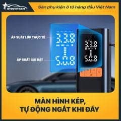 Bơm Lốp Xe Máy, Ô Tô Jumbotec B03 – Pin 6000mAh & Điện 12V, Tự Ngắt, Đa Năng 4in1
