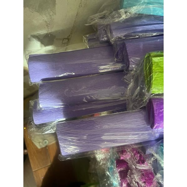 Cuộn Giấy Nhún Làm Hoa Đủ Màu - Giá Rẻ-khổ 50cm*2,5met