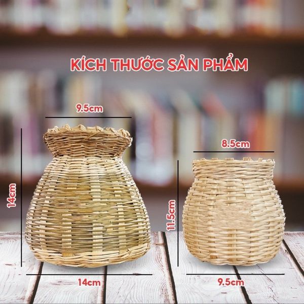 Giỏ tre - Giỏ cua, giỏ cá decor trang trí, làm giỏ cắm hoa cực đẹp