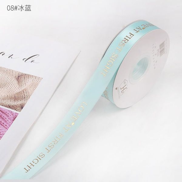 Ruy băng lụa -- Ruy Băng in chữ nổi --. khổ rộng 2,5CM loại đẹp.