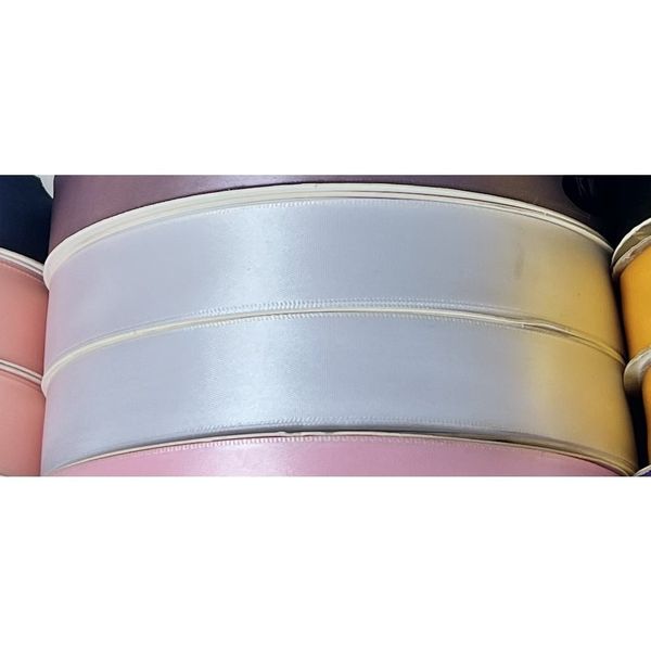 (Cuộn 100Met) Ruy băng lụa bản 2,5cm - loại đẹp - đủ màu