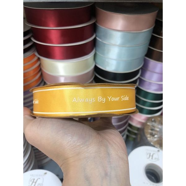 Ruy Băng Lụa In Chữ 2,5Cm Đẹp