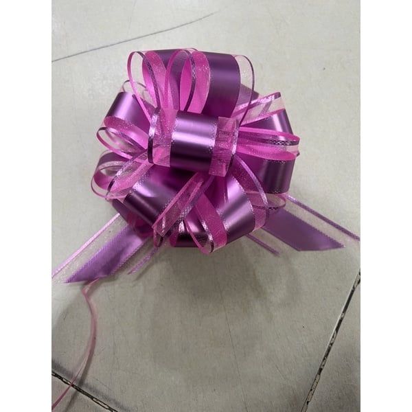 (SET 5C VÀ 10C) NƠ RÚT TÚ CẦU VIỀN VÀNG - TRANG TRÍ QUÀ TẶNG