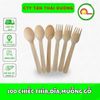 100 CHIẾC THÌA,DĨA,MUỖNG GỖ DÙNG MỘT LẦN