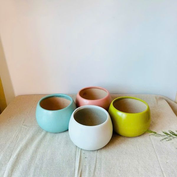 Chậu gốm, sứ cỡ nhỏ - Chậu gốm sứ mini - Chậu trồng cây để bàn, trồng sen đá - Trang trí nhà cửa