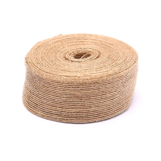 Ruy băng sợi đay, làm đồ handmade - Thắt nơ kiểu Vintage - Dài 10 Mét