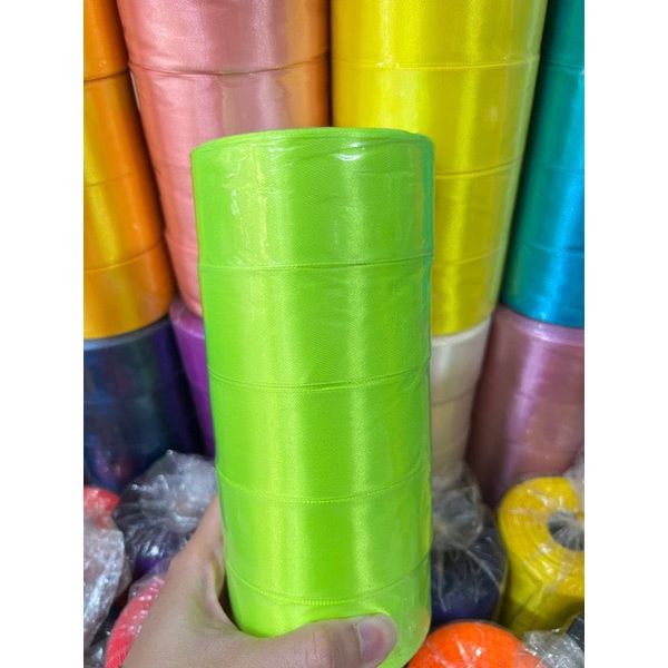 Cuộn 22met - Ruy băng lụa bản 4cm nhiều màu