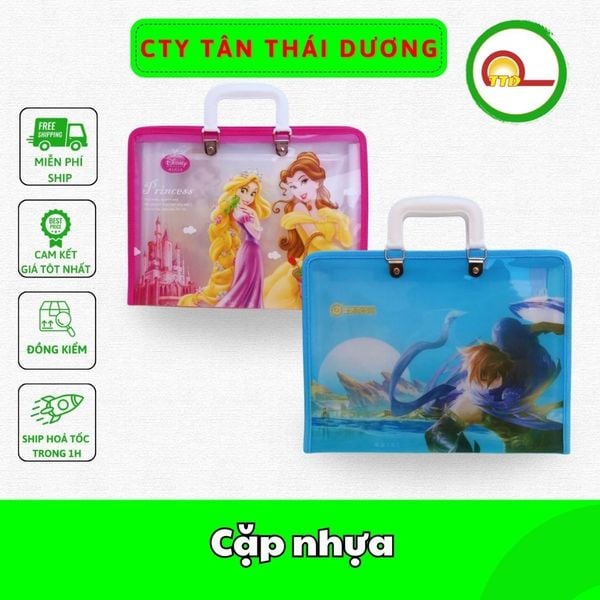 Cặp nhựa học thêm học sinh 2 ngăn và 7 ngăn loại đẹp cao cấp