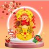 Quạt Nhựa Vàng Trang Trí Oản Tài Lộc,Làm Tháp Bánh Phụ Kiện Trang Trí Tết