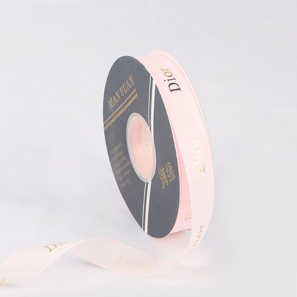 Ruy băng lụa gân in chữ DIIORR - Bản 2cm x 40met - Loại Đẹp