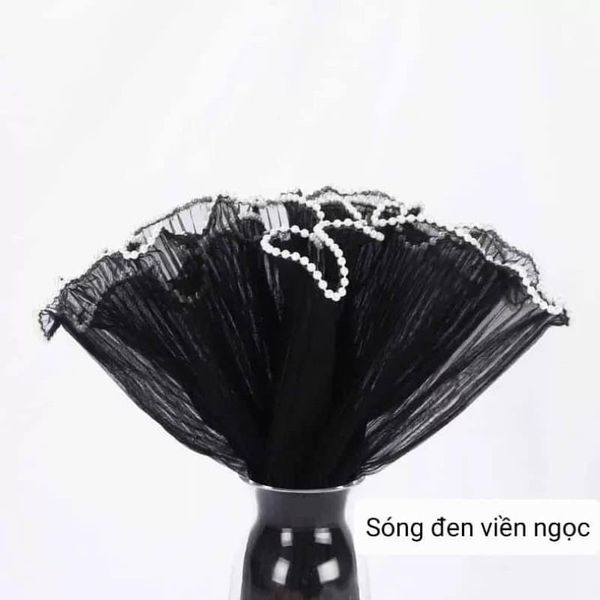 Giấy gói hoa - VOAN LƯỚI - VOAN SÓNG , VIỀN NGỌC TRAI  gói hoa -  28cm*2m