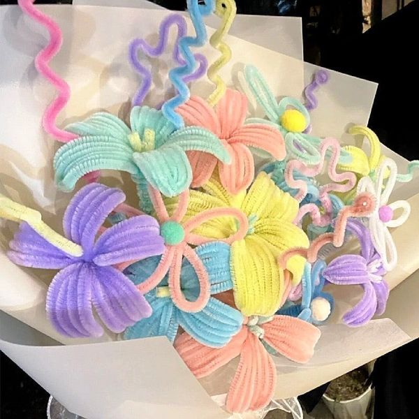LOẠI 1 - 100 cành kẽm nhung , kẽm xù nhung trang trí làm đồ handmade dài 30cm