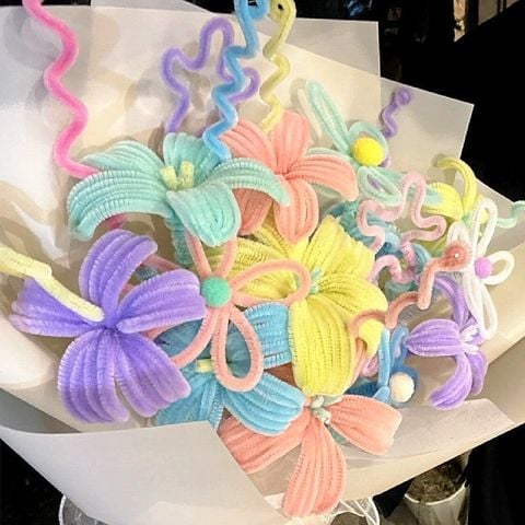 LOẠI 1 - 100 cành kẽm nhung , kẽm xù nhung trang trí làm đồ handmade dài 30cm
