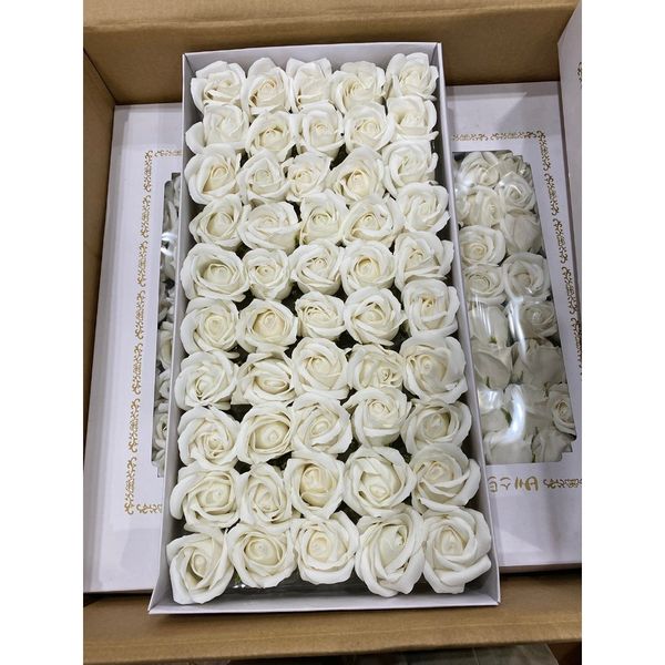 Hộp 50 bông hoa sáp 3 lớp - Hoa sáp thơm Hàn Quốc - Làm bó hoa cực đẹp