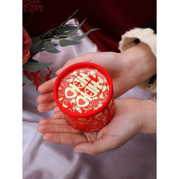 Vỏ hộp gấm - Hộp đựng trà dùng trong lễ cưới hỏi