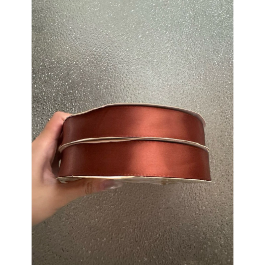 (Cuộn 100Met) Ruy băng lụa bản 2,5cm - loại đẹp - đủ màu