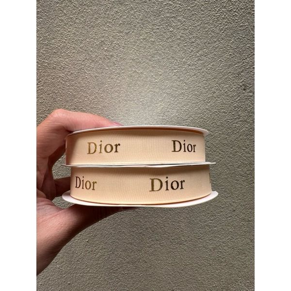 Ruy băng lụa gân in chữ DIIORR - Bản 2cm x 40met - Loại Đẹp