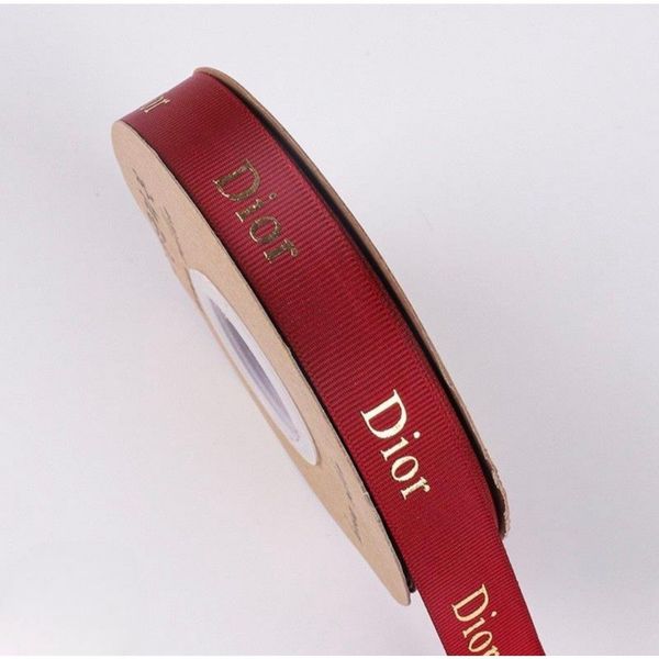 Ruy băng lụa gân in chữ DIIORR - Bản 2cm x 40met - Loại Đẹp