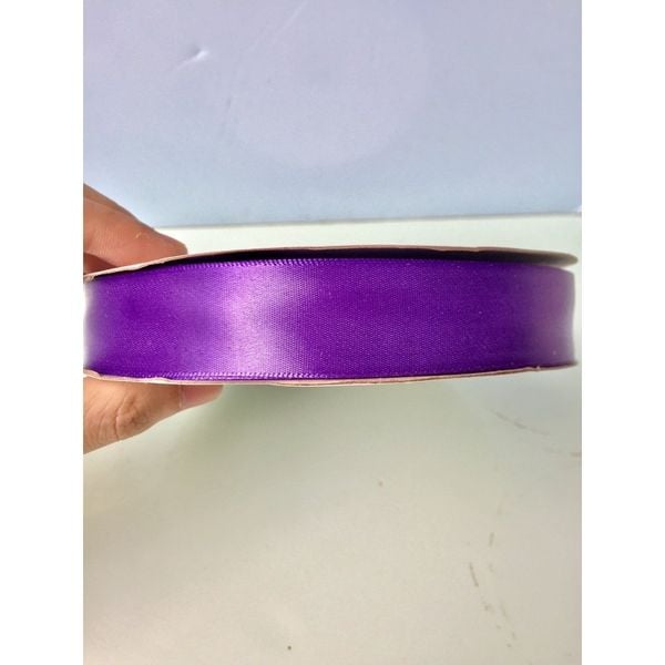 (Cuộn 100Met) Ruy băng lụa bản 2,5cm - loại đẹp - đủ màu
