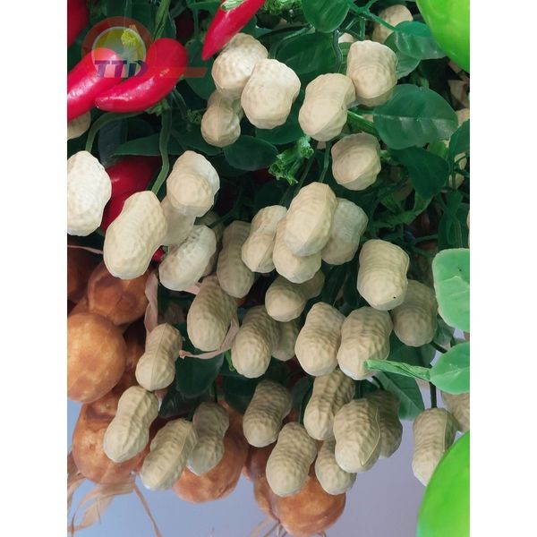 DÂY HÀNH, TỎI, ỚT,HOA QUẢ TREO TRANG TRÍ - GIỐNG NHƯ THẬT 99%