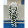 Hoa Giả - Chùm hoa đỗ quyên giả cao cấp dáng rủ treo tường - Decor Trang trí nhà cửa