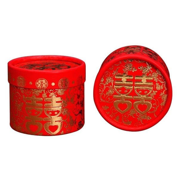 Vỏ hộp gấm - Hộp đựng trà dùng trong lễ cưới hỏi