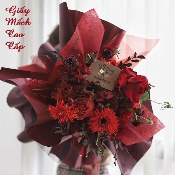GIẤY MẾCH LỤA Tập 50 tờ - DÙNG ĐỂ GÓI HOA - KHỔ 60X60CM