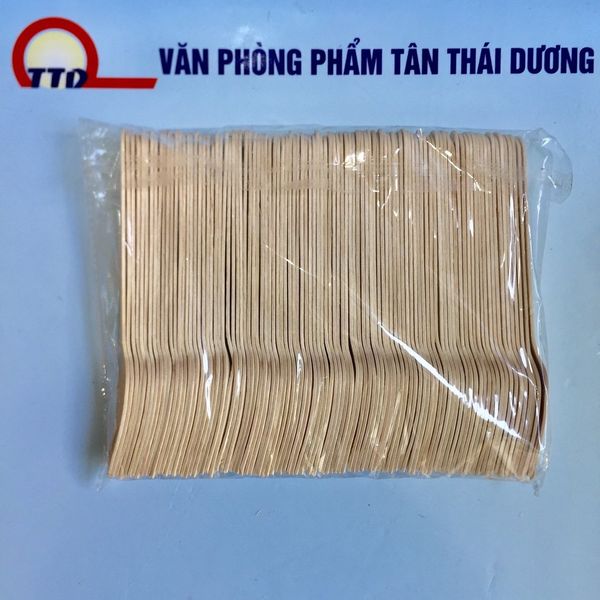 100 CHIẾC THÌA,DĨA,MUỖNG GỖ DÙNG MỘT LẦN