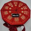 Vỏ hộp  tam giác ánh nhũ xếp tròn - vỏ hộp bánh cưới sang trọng