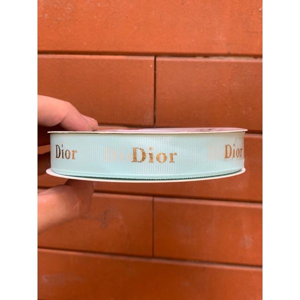 Ruy băng lụa gân in chữ DIIORR - Bản 2cm x 40met - Loại Đẹp