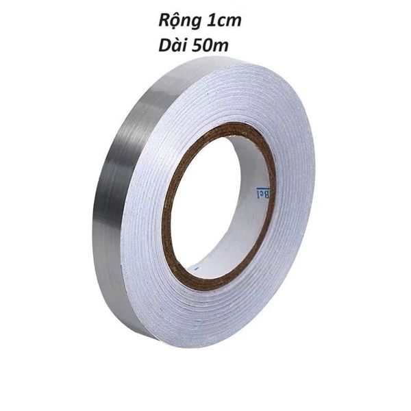 Cuộn decal vàng, bạc - Cuộn chỉ dán viền gạch, dán tường, Trang trí nội thất - Khổ 1cm x 50met