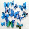 Set 12 con bươm bướm 3D dán tường, decor chụp ảnh, trang trí nhà cửa, trang trí bó hoa siêu đẹp