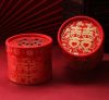 Vỏ hộp gấm - Hộp đựng trà dùng trong lễ cưới hỏi