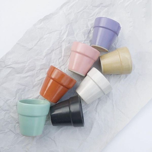Chậu gốm, sứ cỡ nhỏ - Chậu gốm sứ mini - Chậu trồng cây để bàn, trồng sen đá - Trang trí nhà cửa
