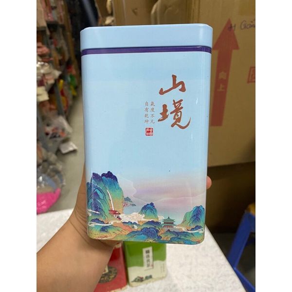 Hộp Đựng Trà Bằng Thiếc - Đựng 200g Chè - Loại Đẹp