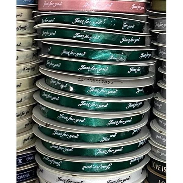 Ruy băng lụa in chữ khổ 1cm*35m