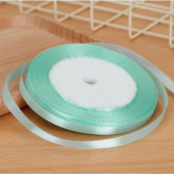 Sỉ 1 cây/10 cuộn ruy băng lụa bản 5mm nhiều màu - Cuộn 22m
