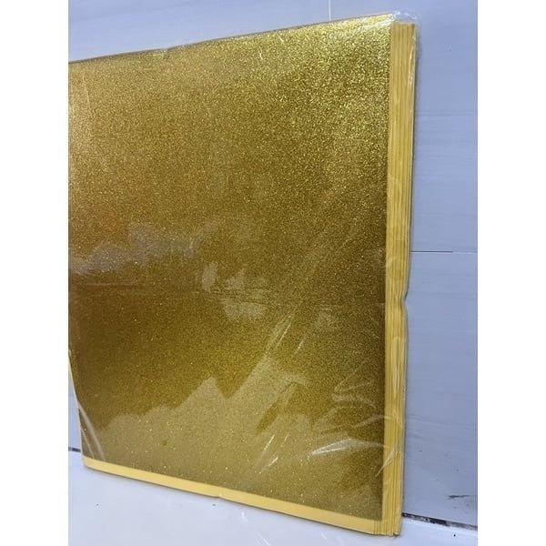 Xốp nhũ kim tuyến . Xốp EVA phủ nhũ .  Làm đồ Handmade - khổ 40x50cm